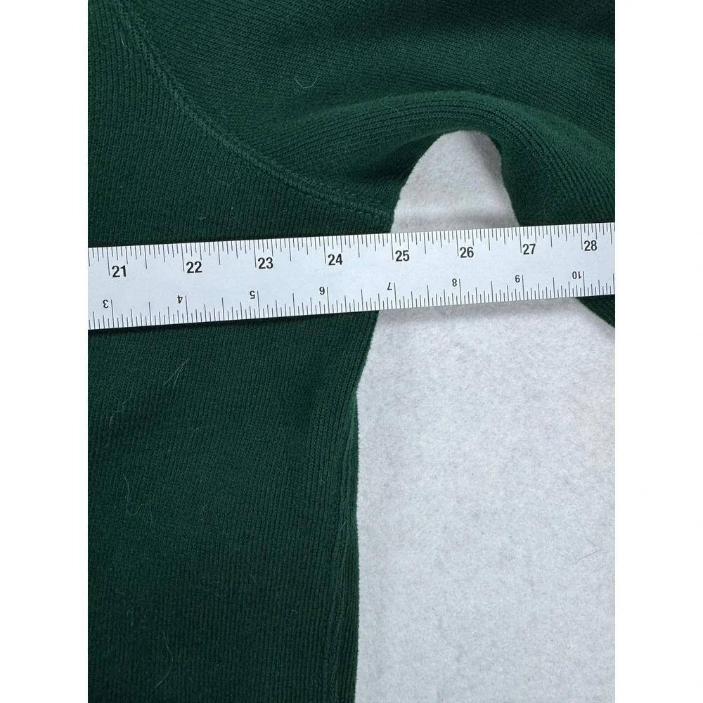 Polo Ralph Lauren VTG Shawl Collar Sweatshirt Mens XL Green‎ Orange Pony Cotton